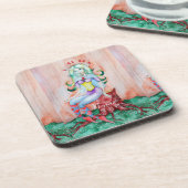 Fantasy Pixie Fairy Thunder_Cove Bier Onderzetter (Linkerzijde)