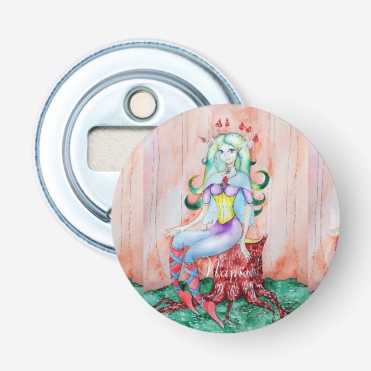Fantasy Pixie Fairy Thunder_Cove Button Flesopener (Voorkant)
