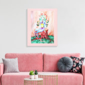 Fantasy Pixie Fairy Thunder_Cove Canvas Afdruk (Insitu (Woonkamer))