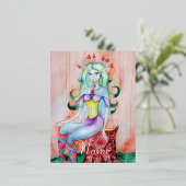 Fantasy Pixie Fairy Thunder_Cove Folie Feestdagen Briefkaart (Staand Voorkant)
