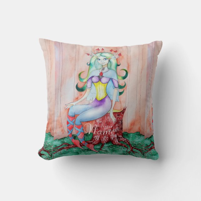 Fantasy Pixie Fairy Thunder_Cove Kussen (Voorkant)