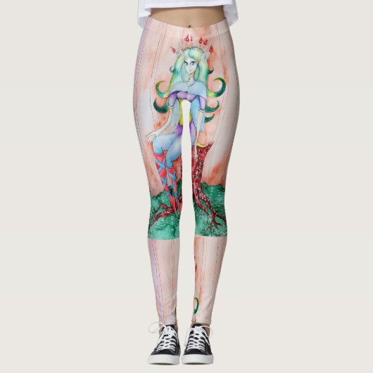 Fantasy Pixie Fairy Thunder_Cove Leggings (Voorkant)