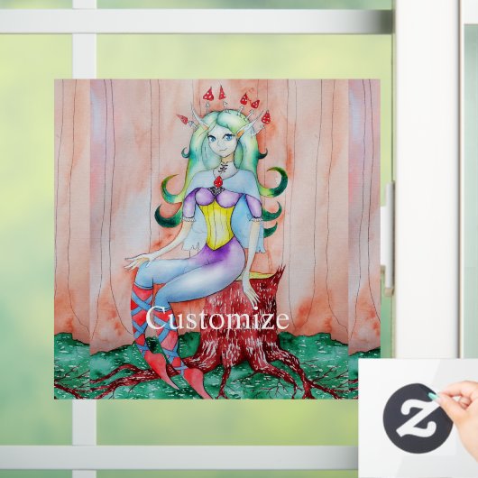 Fantasy Pixie Fairy Thunder_Cove Raamsticker (Huis)