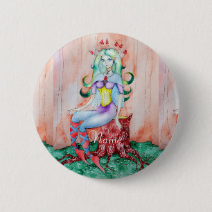 Fantasy Pixie Fairy Thunder_Cove Ronde Button 5,7 Cm