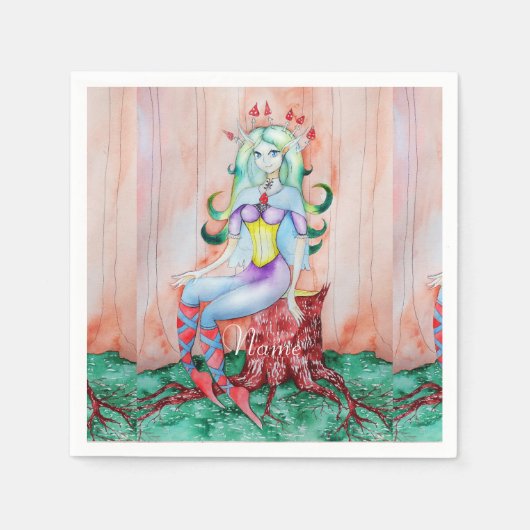 Fantasy Pixie Fairy Thunder_Cove Servet (Voorkant)