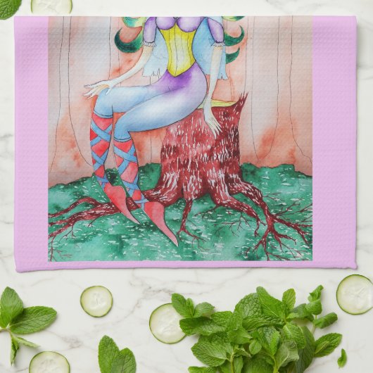 Fantasy Pixie Fairy Thunder_Cove Theedoek (Gevouwen)