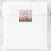 Fantasy Pixie Fairy Thunder_Cove Vierkante Sticker (Tas)