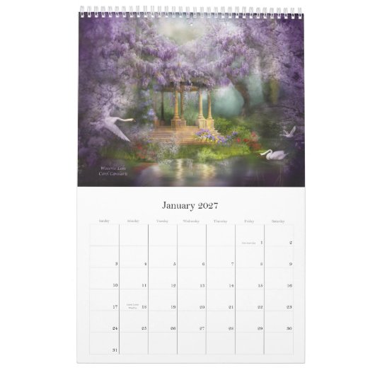 Fantasy Places 2010 Agenda Kalender (Jan 2027)
