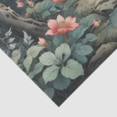 Fantasy Plant en Bloemen Bos Tissue Papier (Detail)