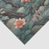 Fantasy Plant en Bloemen Bos Tissue Papier (Detail)