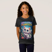 Fantasy Poesje Met Feeënvleugels T-shirt (Voorkant volledig)