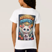 Fantasy Poesje Met Feeënvleugels T-shirt (Achterkant)
