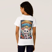 Fantasy Poesje Met Feeënvleugels T-shirt (Achterkant volledig)