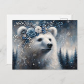 Fantasy Polar Beer Winter Wonderland Briefkaart (Voorkant / Achterkant)