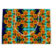 Fantasy Poppies Midden Geschenkentas Groot Cadeauzakje (Voorkant)