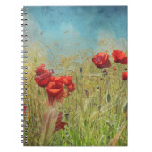 Fantasy poppies notitieboek (Voorkant)
