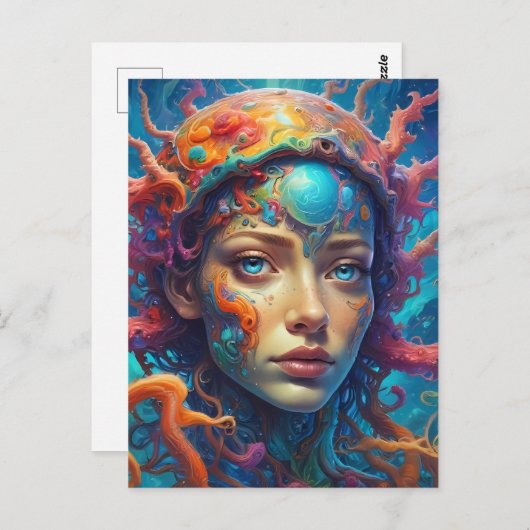 Fantasy Portrait Briefkaart (Voorkant / Achterkant)