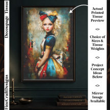 Fantasy Portret van een moderne Alice DY7L Découpa