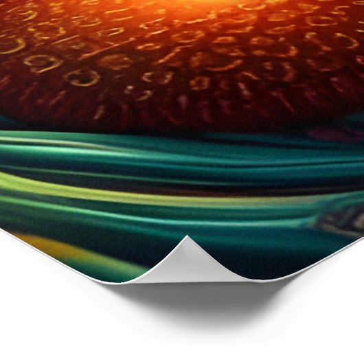 Fantasy Poster van paddenstoelen (Hoek)