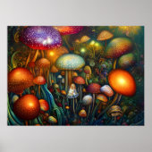 Fantasy Poster van paddenstoelen (Voorkant)