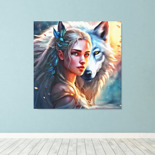 Fantasy- Premium omwikkeld canvas (glans) (Insitu (Houten vloer))