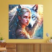 Fantasy- Premium omwikkeld canvas (glans) (Insitu (Woonkamer))