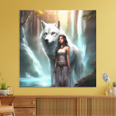 Fantasy- Premium omwikkeld canvas (glans) Afdruk (Insitu (Woonkamer))