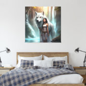 Fantasy- Premium omwikkeld canvas (glans) Afdruk (Insitu (Slaapkamer))