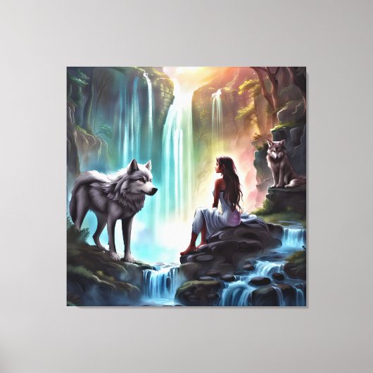 Fantasy- Premium omwikkeld canvas (glans) Afdruk (Voorkant)