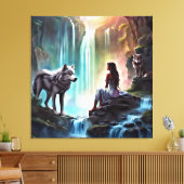 Fantasy- Premium omwikkeld canvas (glans) Afdruk (Insitu (Woonkamer))