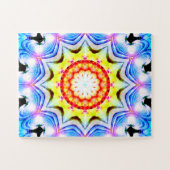 Fantasy Priest Mage Magial Vibrant Mandela Legpuzzel (Horizontaal)