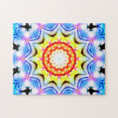 Fantasy Priest Mage Magial Vibrant Mandela Legpuzzel (Horizontaal)