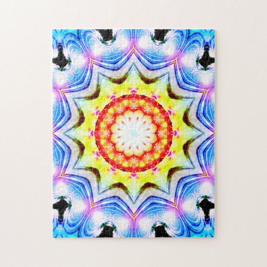 Fantasy Priest Mage Magial Vibrant Mandela Legpuzzel (Verticaal)