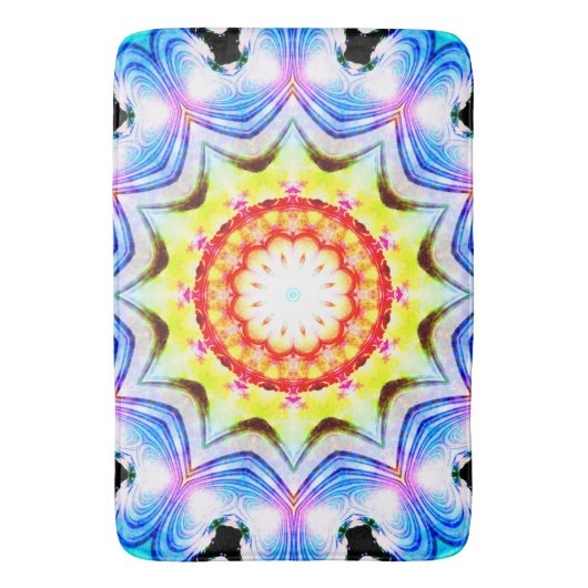 Fantasy Priest Mage Magical Vibrant Mandela Badmat (Voorkant Verticaal)