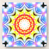 Fantasy Priest Mage Magical Vibrant Mandela Bier Onderzetter (Voorkant)