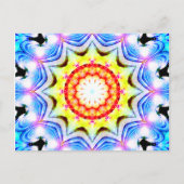 Fantasy Priest Mage Magical Vibrant Mandela Briefkaart (Voorkant)