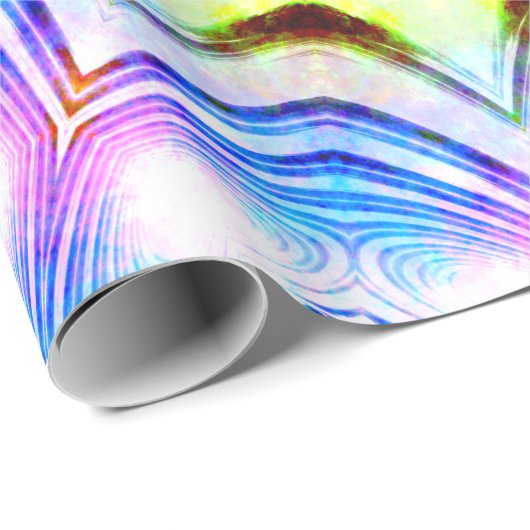 Fantasy Priest Mage Magical Vibrant Mandela Cadeaupapier (Rol Hoek)