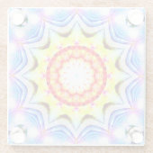 Fantasy Priest Mage Magical Vibrant Mandela Glazen Onderzetter (Achterkant)