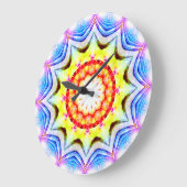 Fantasy Priest Mage Magical Vibrant Mandela Grote Klok (Hoek)