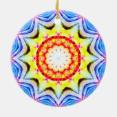 Fantasy Priest Mage Magical Vibrant Mandela Keramisch Ornament (Achterkant)