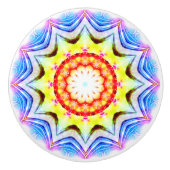 Fantasy Priest Mage Magical Vibrant Mandela Keramische Knop (Voorkant)