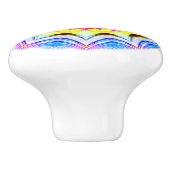 Fantasy Priest Mage Magical Vibrant Mandela Keramische Knop (Zijkant)