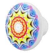 Fantasy Priest Mage Magical Vibrant Mandela Keramische Knop (Rechts)