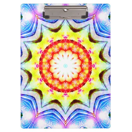 Fantasy Priest Mage Magical Vibrant Mandela Klembord (Voorkant)