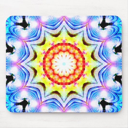 Fantasy Priest Mage Magical Vibrant Mandela Muismat (Voorkant)