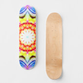 Fantasy Priest Mage Magical Vibrant Mandela Persoonlijk Skateboard (Voorkant)