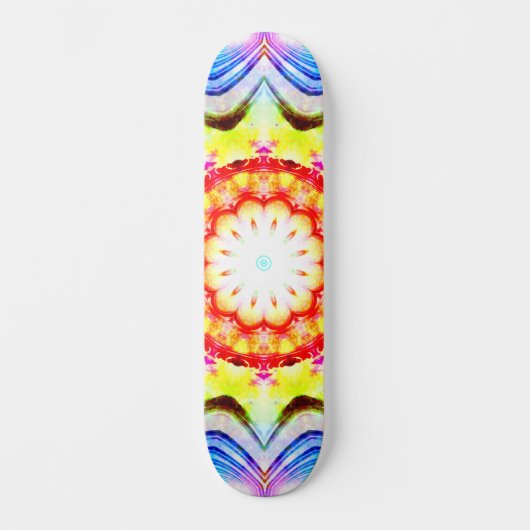 Fantasy Priest Mage Magical Vibrant Mandela Persoonlijk Skateboard (Voorkant)
