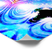 Fantasy Priest Mage Magical Vibrant Mandela Poster (Hoek)