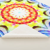 Fantasy Priest Mage Magical Vibrant Mandela Sherpa Deken (3/4)