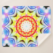 Fantasy Priest Mage Magical Vibrant Mandela Sherpa Deken (Voorkant (horizontaal))